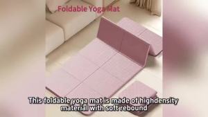 Foldable Lightweight Yoga Mat Portable Non-Slip Soundproof Home Fitness Pad Student Dorm Single Dance Exercise Mat