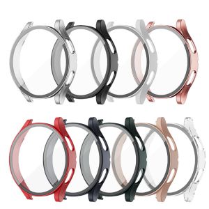 Full Coverage Protective Bumpers + Screen Protector 40mm 44mm Glass + Case For Samsung Galaxy Watch 4 5 6 Cover 44mm 40mm