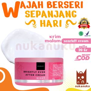 NUKANUKU - Paket Scarlet By Felicya: Krim Malam Anti Keriput & Pemutih