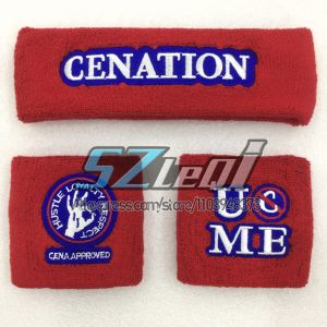 Wristband Set For JOHN CENA Sweatband Tennis Volleyball Gym Wrist Brace Support Sweat Band Bracelet Wrestling Sports Wristbands