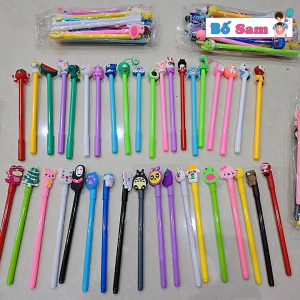Set 20 bút nước 2D 3D hình dáng ngẫu nhiên cho học sinh tặng kèm túi zip Shop Bố Sam