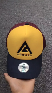 Grogea Topi Kasual Pria Wanita GA 03 Kuning Trucker Hat Bordir Flat