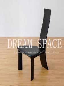 Vintage Wooden Dining Chair Mid-high Back