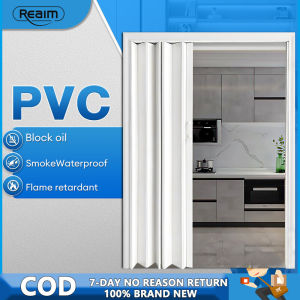PVC Folding Sliding Door Accordion door Fire 0Formaldehyde Accordion Sliding Door Kitchen Balcony Bathroom sliding door