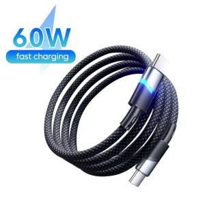 twitch | Cáp Sạc Nhanh PD 60W USB Type C Sang USB C Hỗ Trợ Truyền Dữ Liệu Dành Cho iPhone 17/16/15 Samsung Huawei Xiaomi Sạc Dự Phòng Nhiều Tùy Chọn Chiều Dài 1M/1.5M/2M