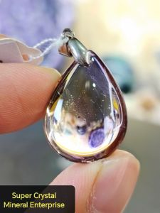 Natural High Grade Bolivia Ametrine Crystal Pendant AT05 #Crystalpendant