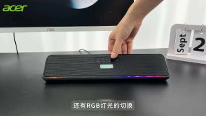 Acer OSK120 Super-Subwoofer Bluetooth Speaker with RGB Light Dual-Mode Connectivity USB Plug Built-in Sound Card - New
