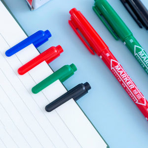 【Free Shipping】Double-headed Oily Note Marker Pen Large Capacity Thin-head Hook Line Quick-drying Art Marker Pen