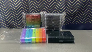 Kotak Pil Mingguan Kotak Pil Kotak Pil 7 Hari Kotak Tablet Obat-obatan Portabel Penyelenggara Kotak Pil Bepergian Portabel Berkapasitas Besar