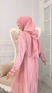 BAJU GAMIS PESTA ETHICA KAGUMI 293 BRICK DUST / DRESS GAUN PESTA & KONDANGAN WANITA FRESH & ELEGANT