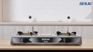 SEKAI Kompor Gas Meja Bahan Stainless Steel Api Biru GS-53 / GS-93