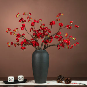 Chinese Plum Blossom Fake/Artificial Flower Decoration Indoor Living Room TV Cabinet Decorations Wintersweet Table Flower Decoration Flower