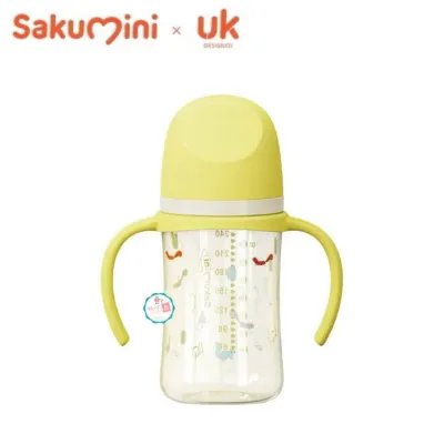 SAKUMINI Baby Natural Milk Feeding Bottle PPSU 90ml 160ml 240ml | Botol Susu Bayi Newborn