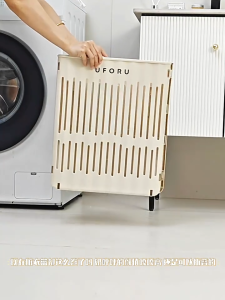 Johor Seller | Folding Dirty Clothes Basket Clothes Storage Basket Household With Wheels