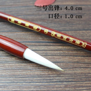 Sanyang Writing Brush Store Weasel's and Goat's Hair Writing Brushes for Regular Script in Large Medium and Small Characters Practice for Beginners Student Writing Brush Regular Script Semi-Cursive Script Chinese Painting