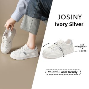 Josiny | Thick Sole Shell Head Womens Sneakers