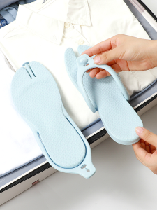Portable Folding Slippers Business Trips for Men and Women Travel Fantastic Cover Non-Slip Swimming Beach Shoes Flip Flops Bath Sandals