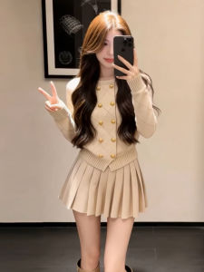 SENWA | Luxurious Rich Girl Style Sweater Dress Short Skirt Set