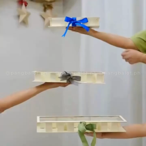 Kraft box (hard box): LETTERS in FLIPTOP BOX (𝗦𝗠𝗔𝗟𝗟) - ILOVEU / MOM / MAMA / DAD / PAPA