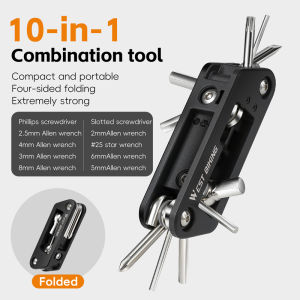 West Biking | WEST BIKING Multifunctional Bike Tool Portable Anti-rust Allen Wrench Screwdriver Toolkit 10-in-1 MTB Road Bicycle Repair Tools