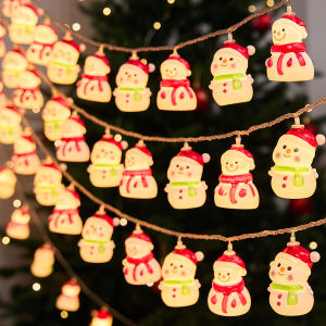 No Brand | Christmas Tree Snowman Decorative LED Light String