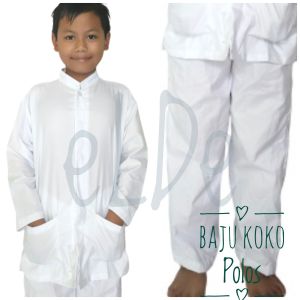 Setelan Baju koko muslim Laki Laki SD Merk eLDe baju Dan Celana