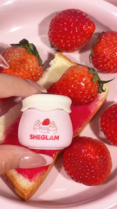 SHEGLAM Sweetheart Berry Jam Lip Mask Pot Nourishing Hydrating Strawberry Flavored Lip Care Treatment Cosmetics