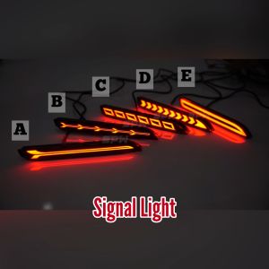 Toyota Camry Wish Alphard Vellfire Innova Harrier Rear Bumper LED 4-in-1 Reflector Daylight DRL Running Signal Brake Light Lamp Fog Lamp Fog Light Spot Foglamp Foglight Spotlight