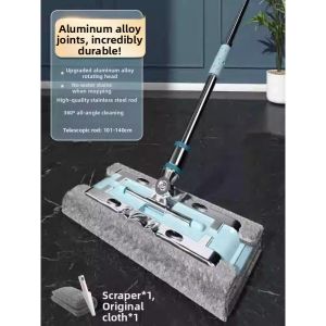 KUWUBIANJING | Streak-Free Wooden Floor Cleaning Flat Mop
