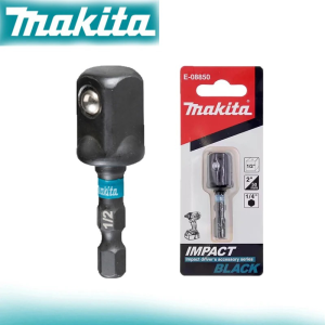 Makita | Makita E-08850 50MM Impact Black Socket Adaptor Hex Shank 1/2" X 1/4Hex Shank High Torque Driver-Drills Tool Accessories