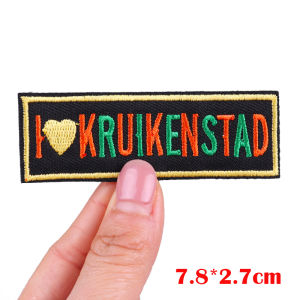 Netherland Carnival Patch Netherland Carnival Kruikenstad Emblem Embroidered Patches Iron On Patches For Clothing DIY Badges