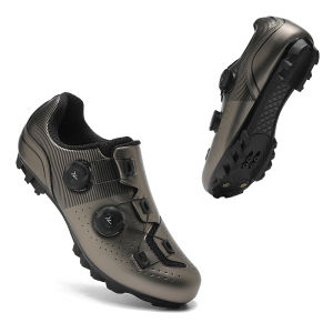 2026 MTB Cycling Sneaker Men A5 Leather Self-Locking Cleat Spd Road Bike Shoes Women Flat Trail Train Mountain Bicycle Shoes