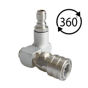 High Pressure Washer Pivoting Coupler Adaptor 360 Degree Rotary Sprayer With 1/4" Quick Connect