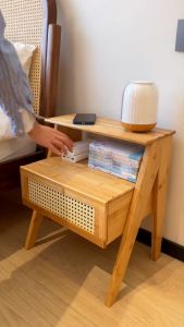 Tủ Đầu Giường Tab Đầu Giường Bằng Gỗ Decor Trang Trí Phòng Ngủ Phong Cách Hàn Hiện Đại