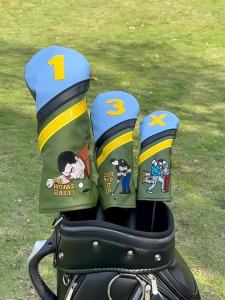 Bộ Bao Phủ Đầu Gậy Golf Thời Trang - Phụ Kiện Chơi Golf Thiết Kế Đánh Số 1-3-5 Chống Trầy Xước Và Va Đập