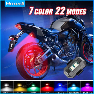Universal LED Anti-collision Warning Light Mini Signal Light 7 Colors Flash Indicator for Motorcycle Bike Drone
