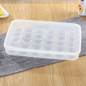 New 1PC 30 Grids Large Capacity Egg Shockproof Holder Plastic Egg Container with Cover Storage Box Tray for Refrigerator