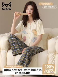 MiiOW | Cotton Summer Cartoon Pyjama Set with Padding