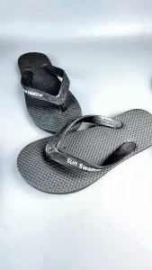 Sandal Jepit Sun Swallow Hitam - Sandal Jepit Karet Pria Full Black
