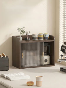 AMU·PIGGY | Vintage Style Sectional Acrylic Clear Wooden Storage Box