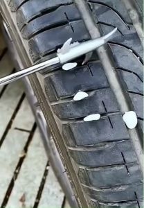 Móc làm sạch đá lốp ô tô dụng cụ làm sạch đá lốp 5 trong 1 loại bỏ đá để tránh nổ lốp thanh nối ren có thể tháo rời và móc góc vuông giúp giảm độ mòn của lốp