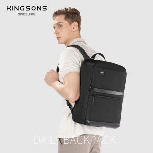 Kingsons Urban Style 15.6 Inch Laptop Backpack: A Wear-resistant & 180° Opening Solution