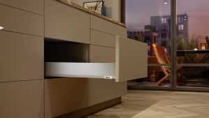 BLUM (MVX S4.XL) MERIVOBOX Standard Drawer Side Panel + Runner (Full Set)