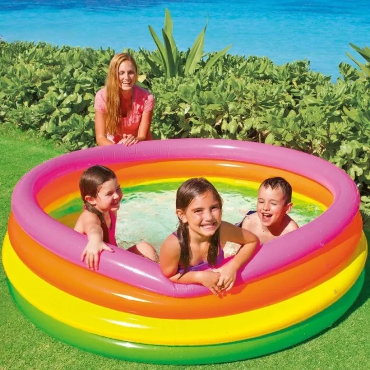 Baby Pool Intex Three Ring Pool 168*46cm Intex 3-Ring Inflatable
