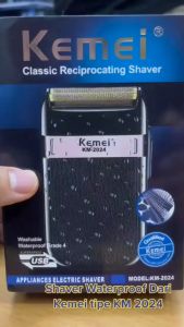 Kemei KM-2024 Hair Clipper Wireless Alat Mesin Cukur Kumis Jenggot Pria KM 2024 Tanpa Kabel