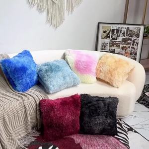 40x40cm Nordic Style Soft Plush Cushion Cover 30x50cm Solid Color Sofa Pillow Case Sea Velvet Office Home Decor Throw Pillowcase