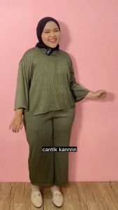 Siselyo Cala Comfy Tops & Pants | Atasan Wanita Oversize - Blouse Bigsize - Celana Panjang Wanita