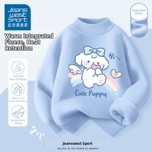 Thick Fleece Integrated Warmth Mini Girl Sweater
