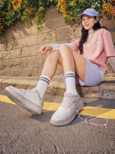 Erke | Summer Thick-Soled Increasing White Board Shoes Women