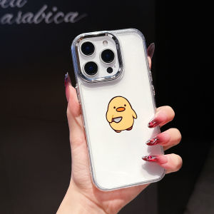 Funny Duck Luxury Soft Phone Case For iPhone 17 Air 16E 16 15 14 13 12 11 Pro XS X MAX XR 8 7 Plus Clear Transparent Cover Funda